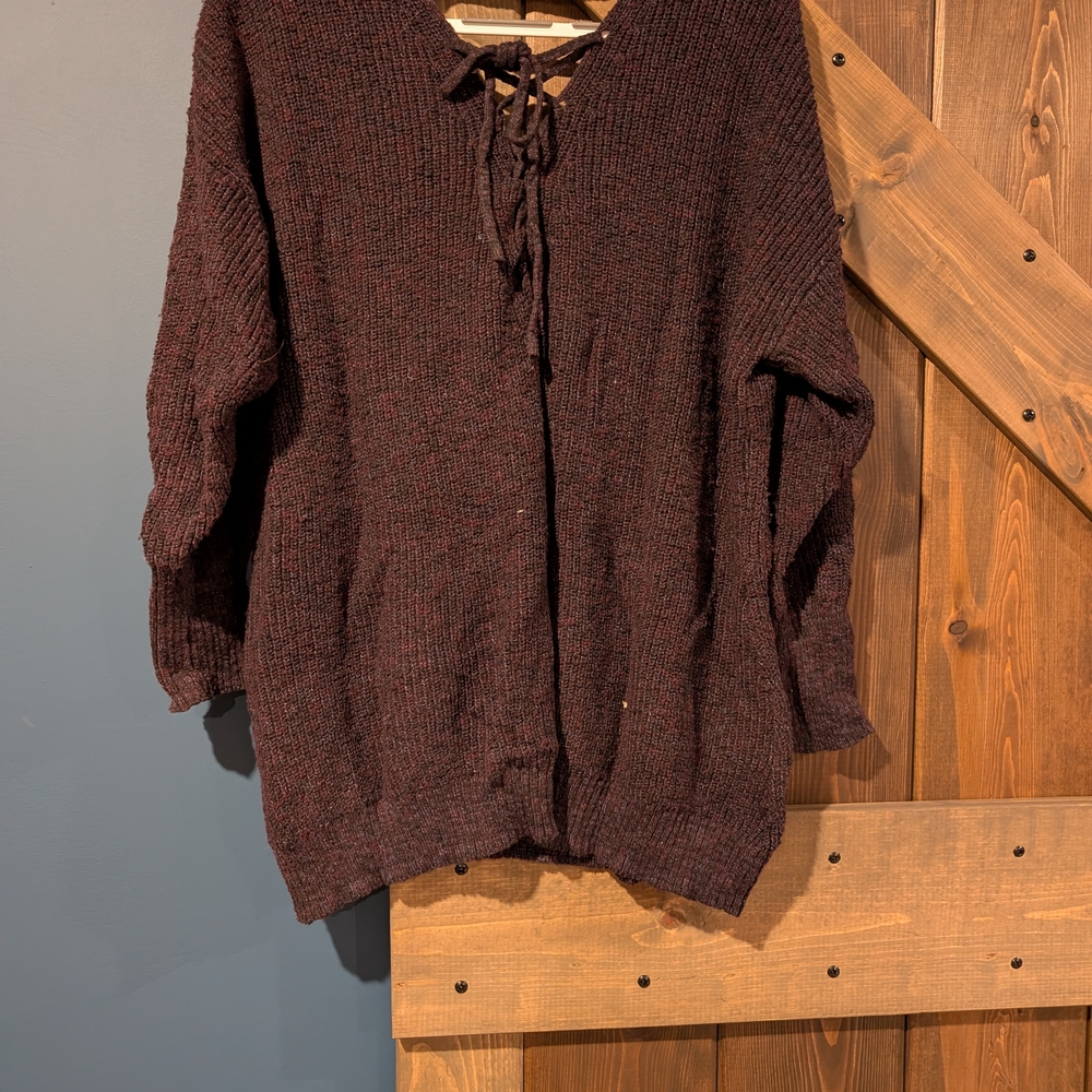 Women's Burgundy Sweater